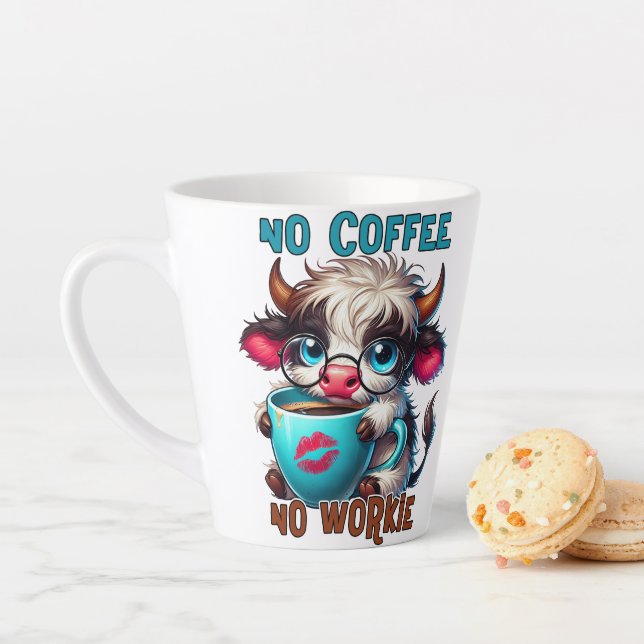 Keine Kaffee, keine Arbeit Milchtasse (Beispiel)