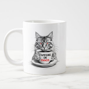 Keine Kaffeine Keine Gnade Katzen Kaffee Liebhaber Jumbo-Tasse