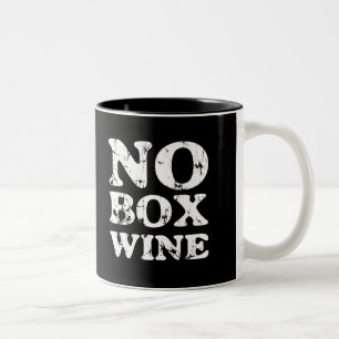 Keine Kasten-Wein-Tasse Zweifarbige Tasse