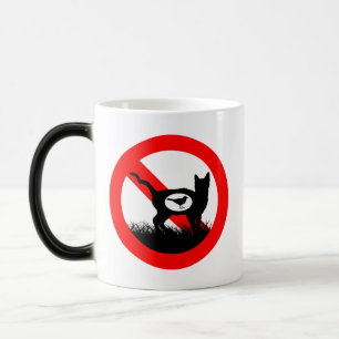 Keine Katzen draußen Verwandlungstasse