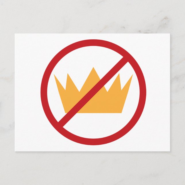 KEINE KINDER! Anti-Trump Blue Postcard Postkarte (Vorderseite)