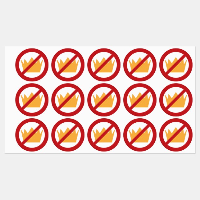 KEINE KINDER! Anti-Trump Etiketten (Blatt)