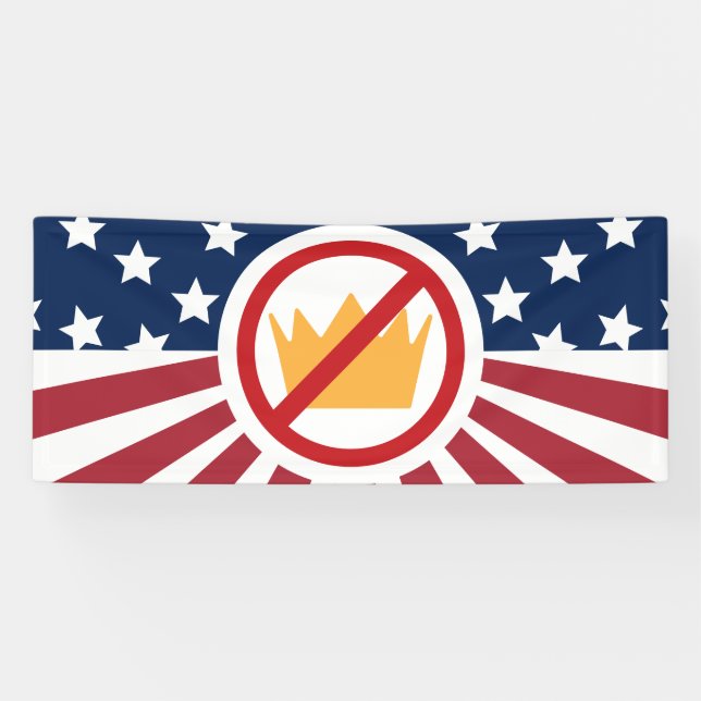 KEINE KINDER! Anti-Trump-Flagge Banner (Horizontal)
