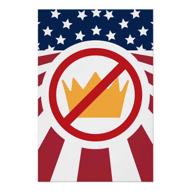 KEINE KINDER! Anti-Trump-Flagge Poster (Vorderseite)