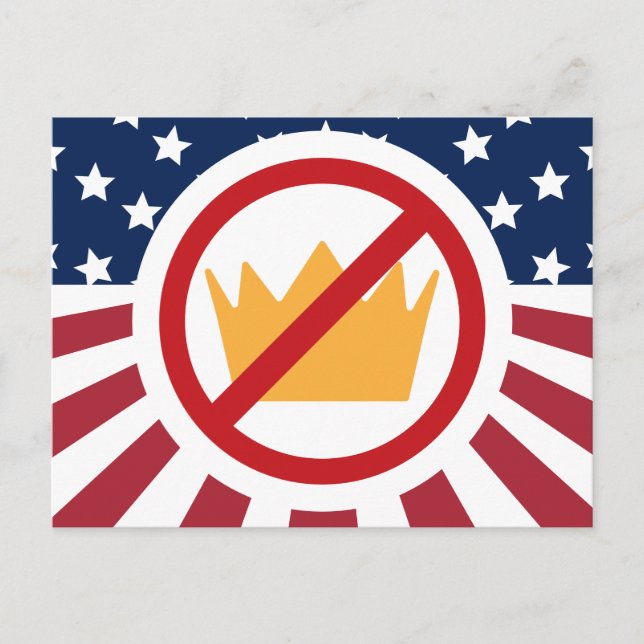 KEINE KINDER! Anti-Trump-Flagge Postkarte (Vorderseite)