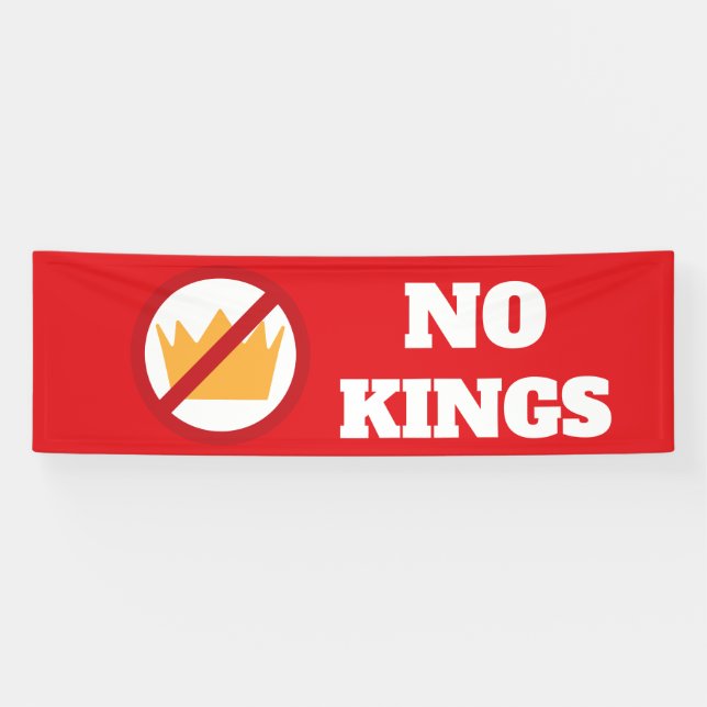 KEINE KINDER! Anti-Trump Red OD Banner (Horizontal)