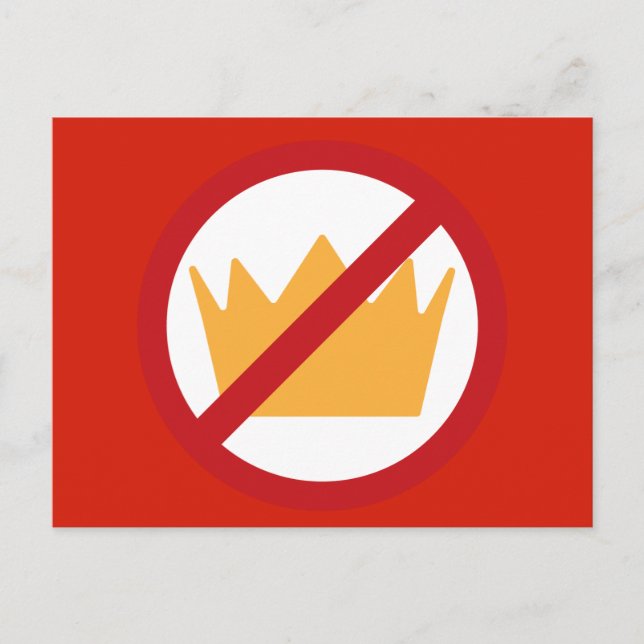 KEINE KINDER! Anti-Trump Red Postkarte (Vorderseite)