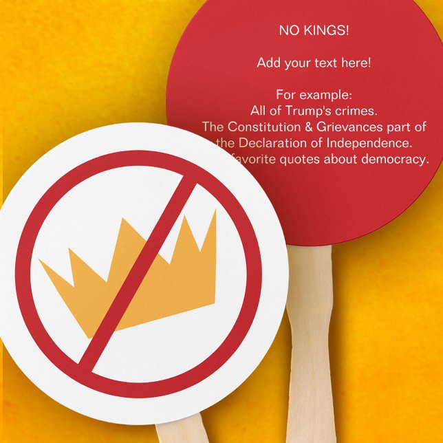 KEINE KINDER! Protesttag gegen Trump Fächer (Von Creator hochgeladen)