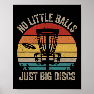 Keine kleinen, sondern große Discs Lustige Retro-V Poster