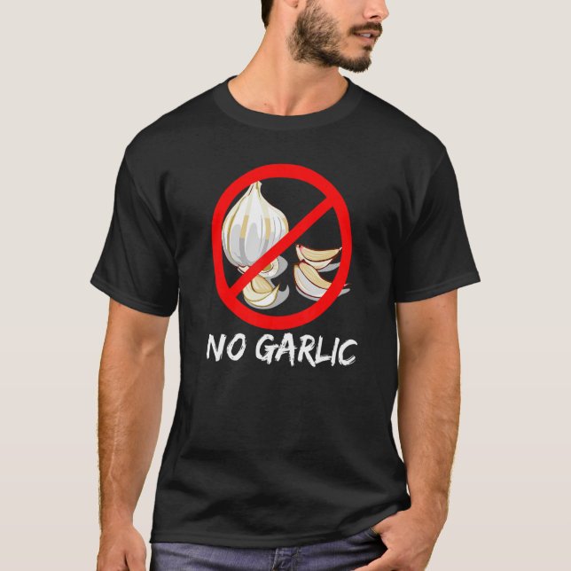 Keine Knoblauchzehenzüchter Bulb überquert Red Cir T-Shirt (Vorderseite)