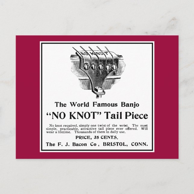 Keine Knot Ad Postcard Postkarte (Vorderseite)