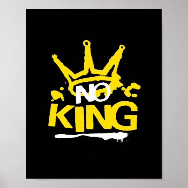Keine König Vintage-Stil Poster (Vorne)