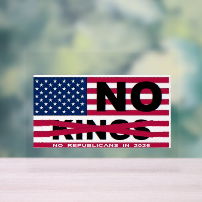 KEINE KÖNIGE ACRYLSCHILD (Neutral)