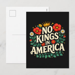 Keine Könige Amerika Feiertagspostkarte