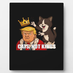 Keine Könige Anti-Katzen Lustiger Klassischer Stil Fotoplatte
