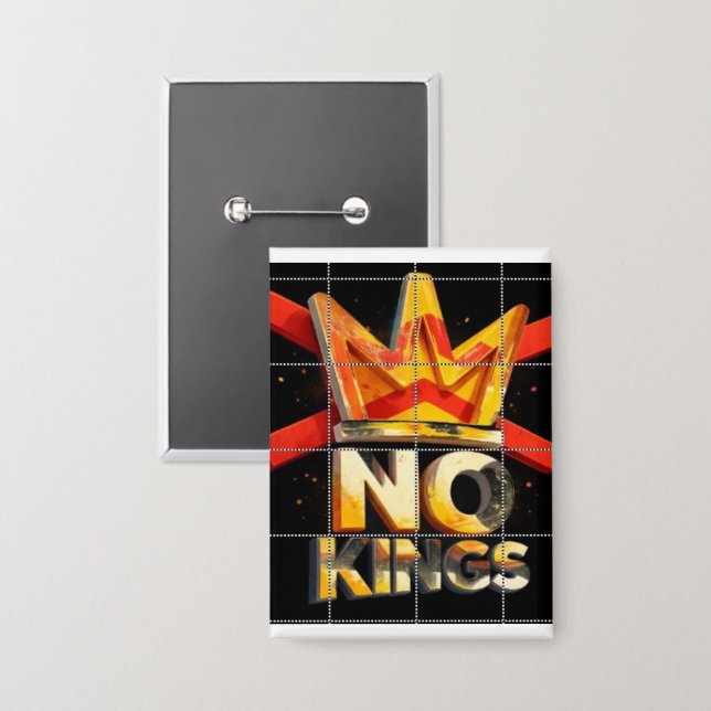 KEINE KÖNIGE BUTTON (Vorderseite/Rückseite)