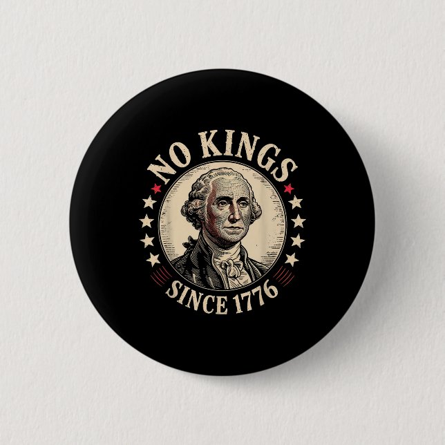 Keine Könige in Amerika 1776  Button (Vorderseite)