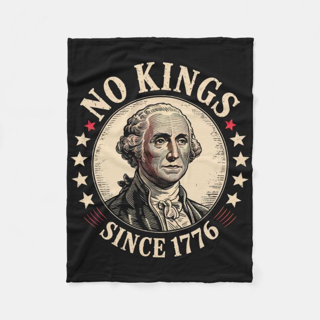 Keine Könige in Amerika 1776 Fleecedecke (Vorderseite)
