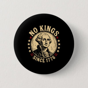 Keine Könige in Amerika 1776 Rettete Demokratie in Button