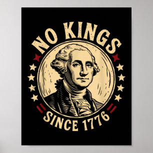 Keine Könige in Amerika 1776 Rettete Demokratie in Poster