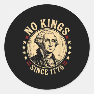 Keine Könige in Amerika 1776 Rettete Demokratie in Runder Aufkleber