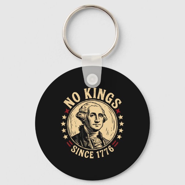 Keine Könige in Amerika 1776 Rettete Demokratie in Schlüsselanhänger (Vorderseite)