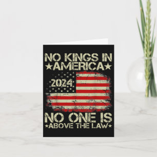 Keine Könige in Amerika 2024 Niemand ist über dem  Karte