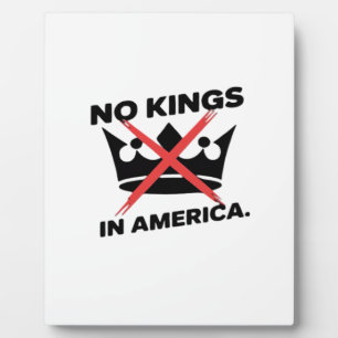Keine Könige in Amerika Anti-Essential Retro-Stil Fotoplatte