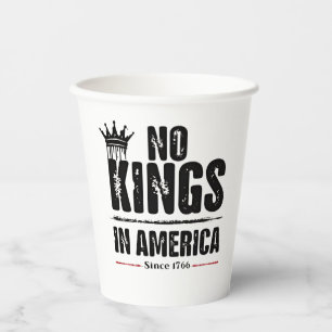 Keine Könige in Amerika Anti Trump American Patrio Pappbecher