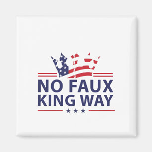 Keine Könige in Amerika Anti Trump Anti Faschismus Magnet
