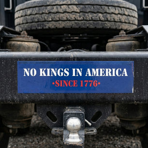 Keine Könige in Amerika Autoaufkleber