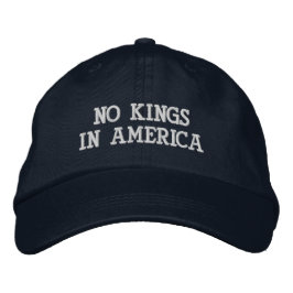 Keine Könige in Amerika bestickte Mütze Patriotisc Baseballkappe