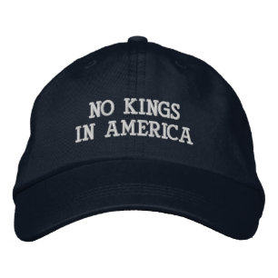 Keine Könige in Amerika bestickte Mütze Patriotisc Baseballkappe