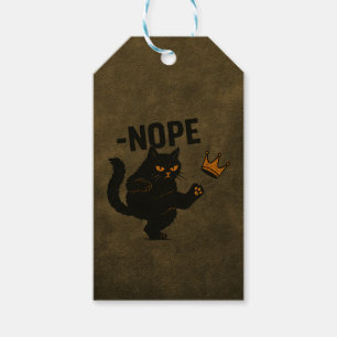 Keine Könige in Amerika Black Cat Funny Kicking Cr Geschenkanhänger