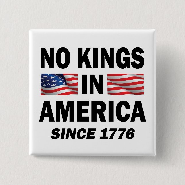 Keine Könige in Amerika Button (Vorderseite)