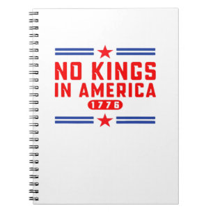 Keine Könige in Amerika Classic Minimal Clean Notizblock