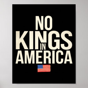 Keine Könige in Amerika Demokratie die Staaten una Poster