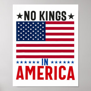 Keine Könige in Amerika - Flag Protest Gerettet De Poster