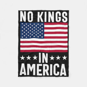 Keine Könige in Amerika - Flag-Protest Rette Demok Fleecedecke