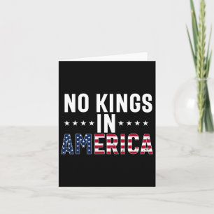 Keine Könige in Amerika Flag Protest Rettete Demok Karte