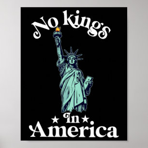 Keine Könige in Amerika Flaggenprotest Rettete Dem Poster