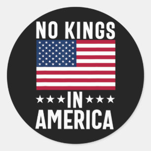 Keine Könige in Amerika Flaggenprotest Rettete Dem Runder Aufkleber
