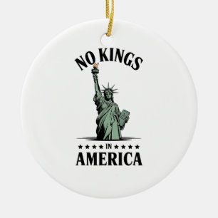Keine Könige in Amerika Freiheitsstatue Keramik Ornament