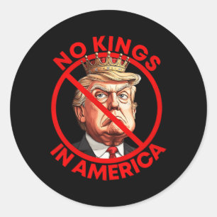 Keine Könige in Amerika gegen Trump Protest Runder Aufkleber
