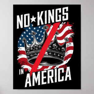 Keine Könige in Amerika Gerichtsverfahren Protest Poster