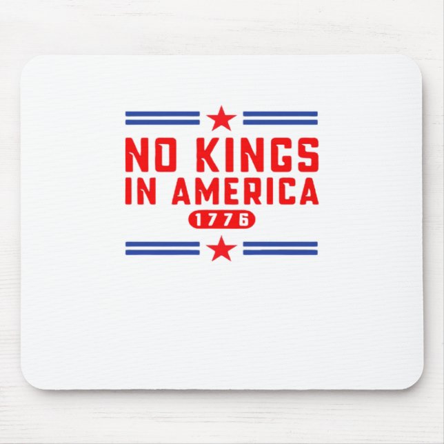 Keine Könige In Amerika Klassisch Minimal Sauber Mousepad (Vorne)