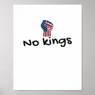 Keine Könige in Amerika Klassisch Minimal Sauber Poster