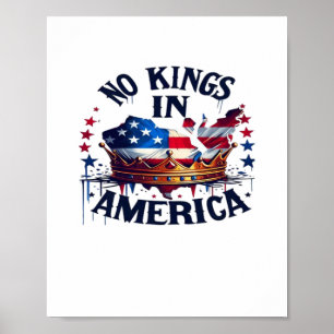 Keine Könige in Amerika Klassisch Retro Cool Poster