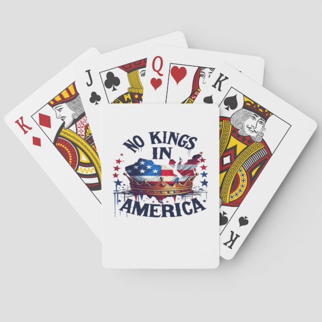 Keine Könige In Amerika Klassisch Retro Cool Spielkarten (Rückseite)
