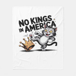 Keine Könige in Amerika Klassisches Retro-Grafik Fleecedecke